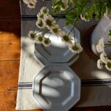 6 white octagonal dessert plates Johnson Brothers Heritage (ø 19.5 cm)