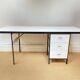Grand bureau noir et blanc Georges Nelson pour Herman Miller, Usa, vers 1950.