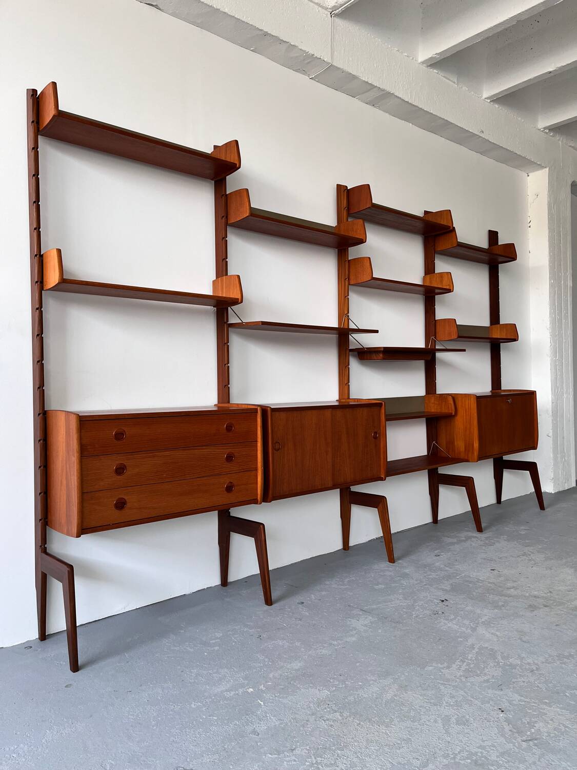 Scandinavian Mid Century Teak Bookcase, Norway 1960’s