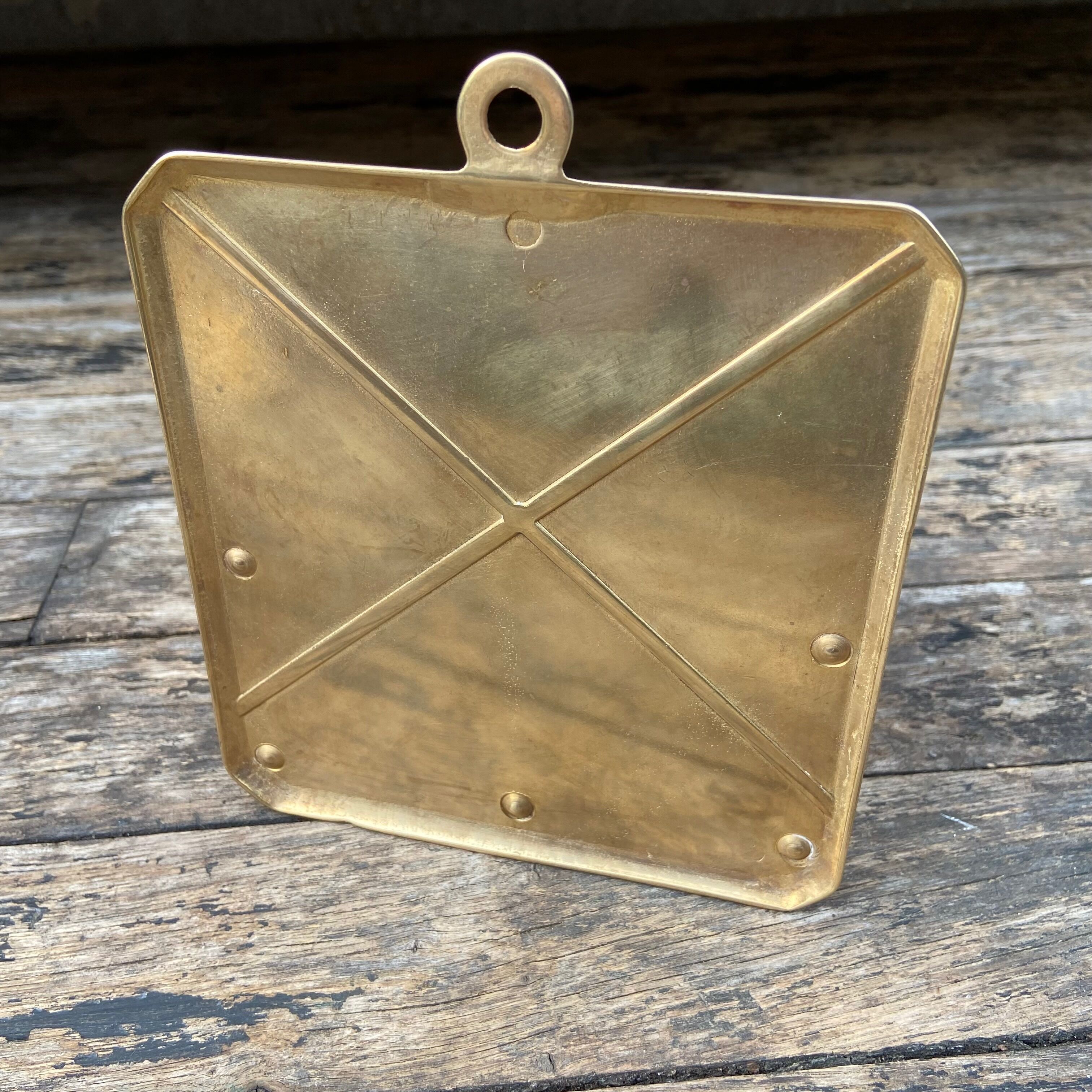 Solid brass salt box