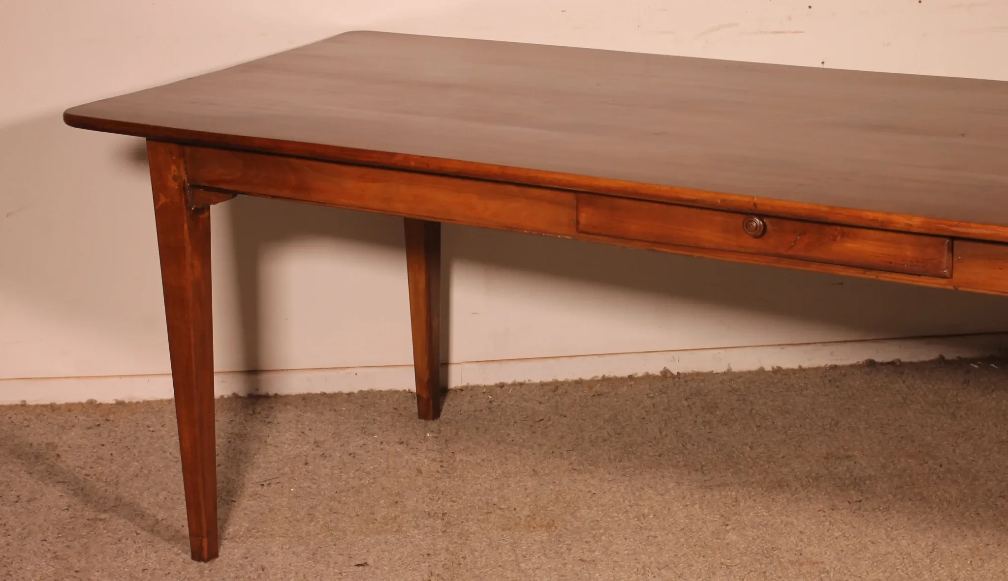 19th Century Cherry Wood Refectory Table, 2.52 metres long