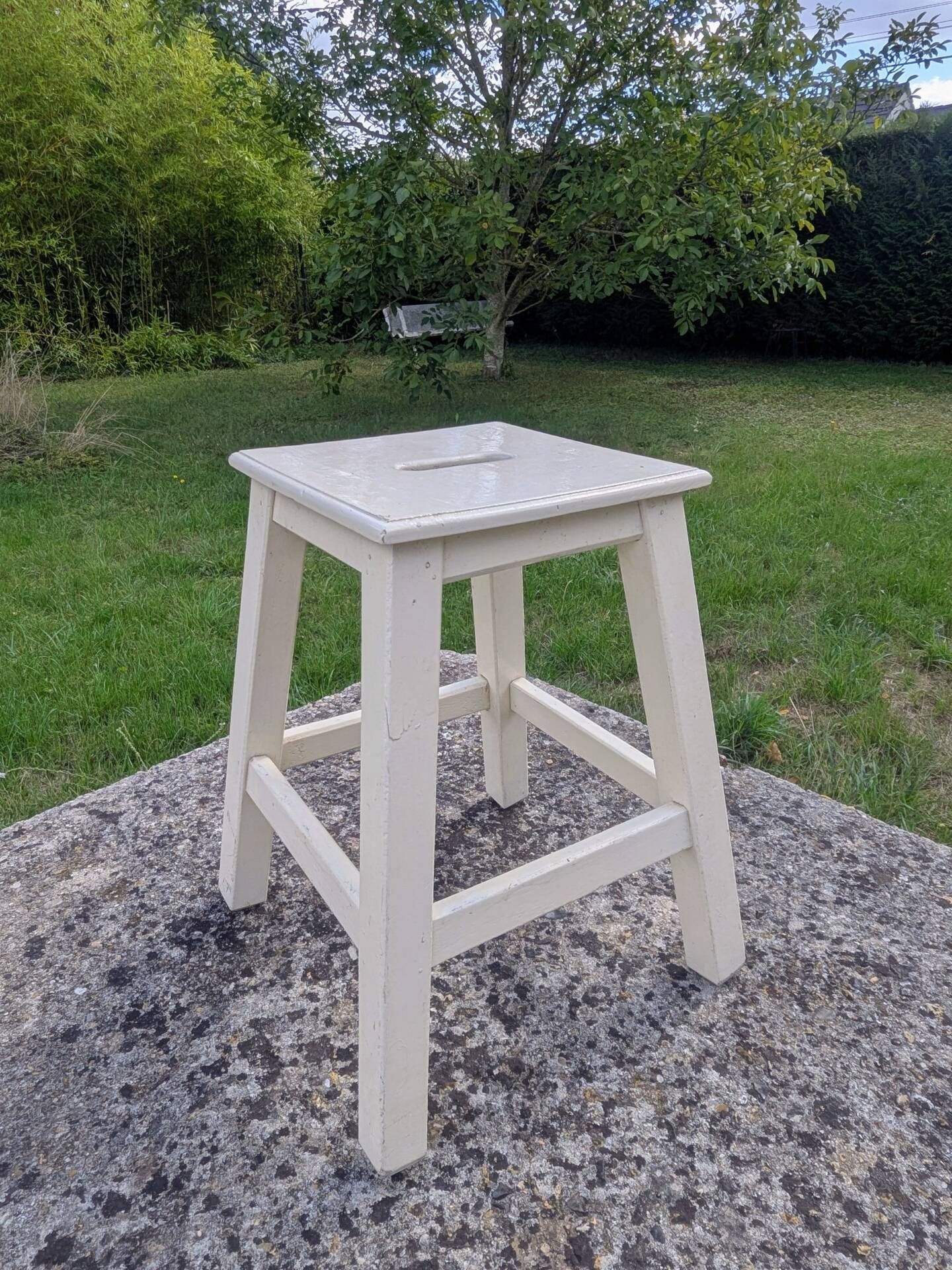 Old kitchen stool workshop 40 60 vintage shabby country chic