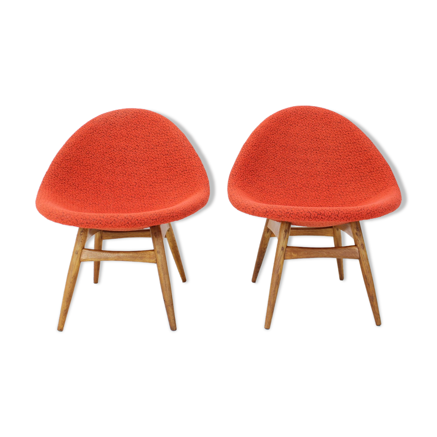 1960s Pair of Miroslav Navratil Armchairs, Czechoslovakia