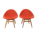 1960s Pair of Miroslav Navratil Armchairs, Czechoslovakia