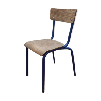 Blue school chair