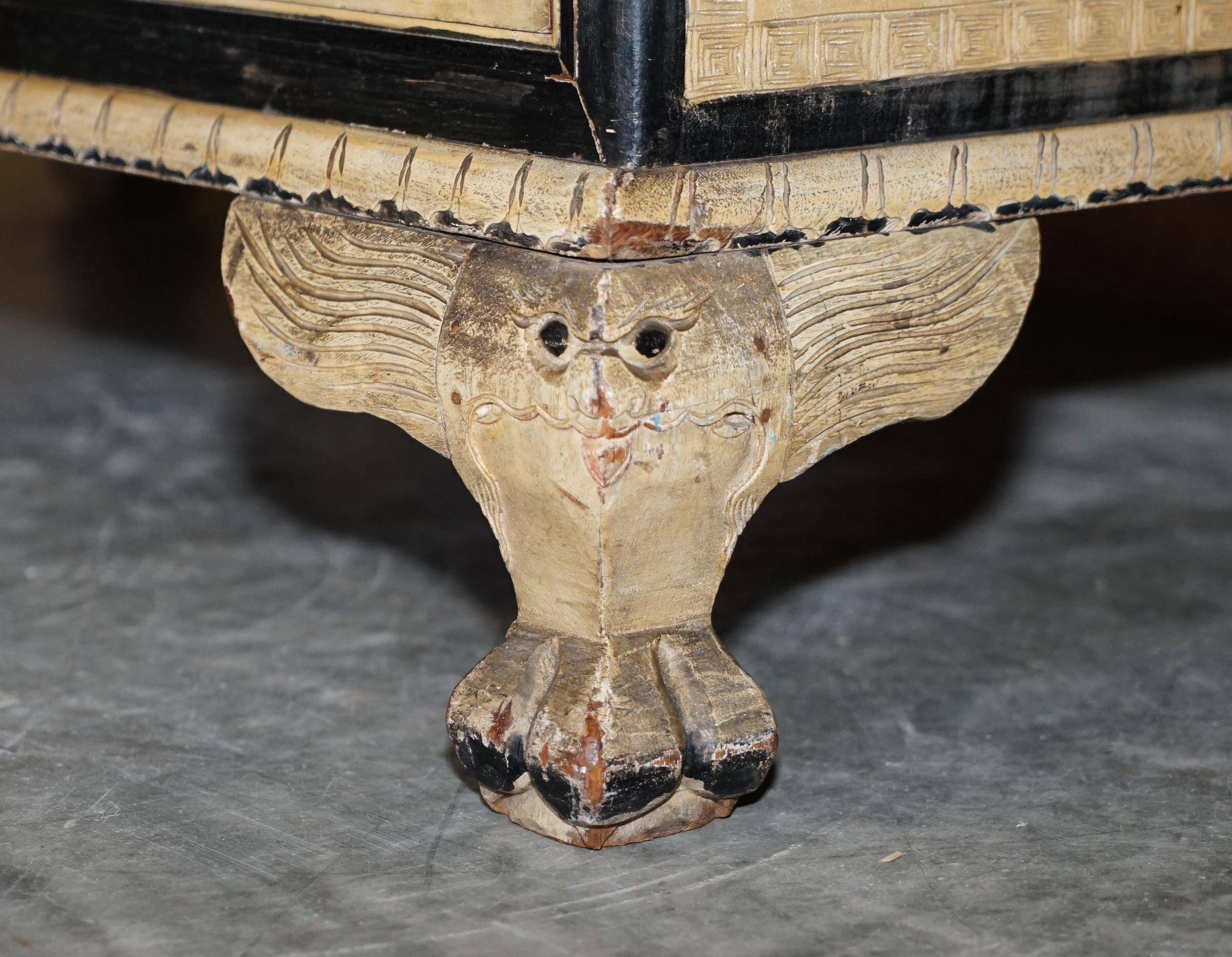 Chinese commode carved from camphor wood