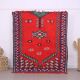 Red Vintage Moroccan Rug 167 x 190 cm - Berber Wool Rug - Handmade Rug Boho