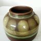 Vintage Olive Green Glazed Vase: 1970s KIL Ceramic Pottery