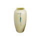 Vintage vase in light yellow porcelain