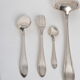 Silver metal housewife 37 pieces art nouveau