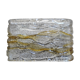 Rectangular wall in textured glass