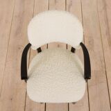 Set of eight dining Paris hotel chairs by Thonet, France 1950s