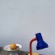 Tricolor metal desk lamp 1980