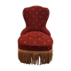 Napoleon III style toad armchair
