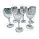 Set of 6 crystal glasses
