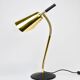 Rare desk and table lamp in brass and leather by Carl Aubock II #4280, Vienna, Austria.