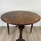 Victorian Sutherland table — walnut burl inlaid top