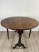Victorian Sutherland table — walnut burl inlaid top
