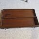Secretary with mechanism - 4 secret drawers - lock - marquetry chessboard - 1950