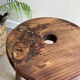 Three-legged wooden stool