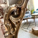 Vintage mirror golden shell 95x64