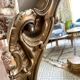 Vintage mirror golden shell 95x64