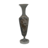 Vase en verre dépoli