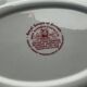 Ensemble vintage Enoch Wedgwood "Maisons Royales de Grande-Bretagne" en rouge, gravé à la main.