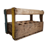 Locker- Old screen-printed wooden bottle holder