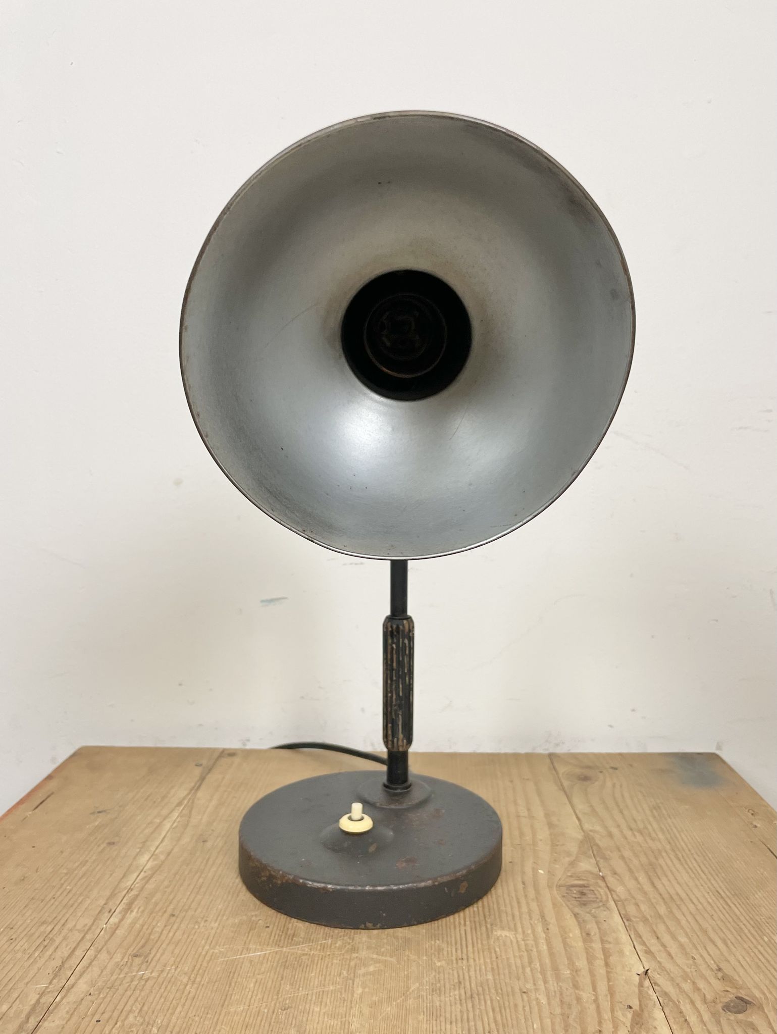 Lampe de table industrielle noire de Siemens, années 1930