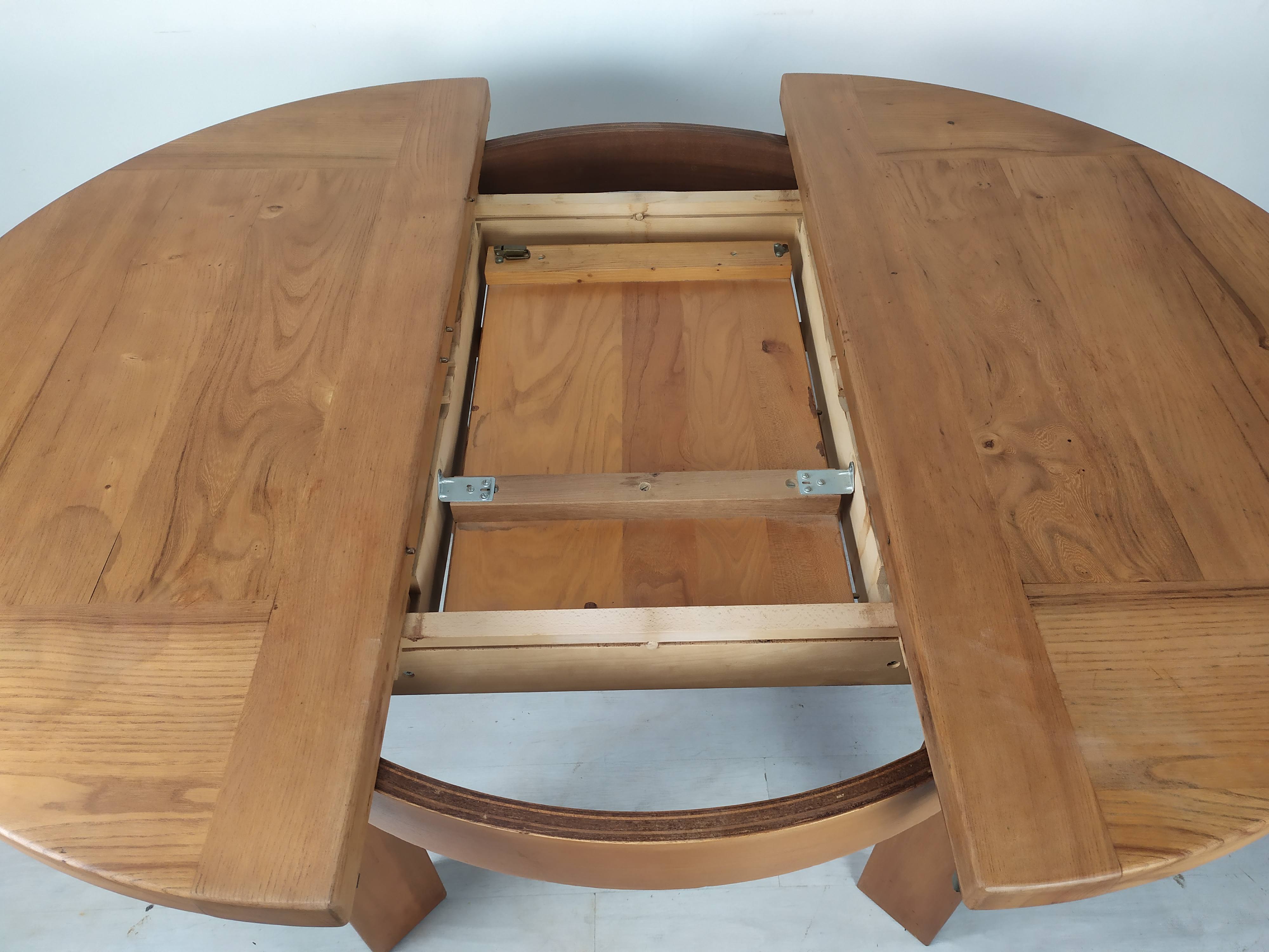 Renewed elm round table