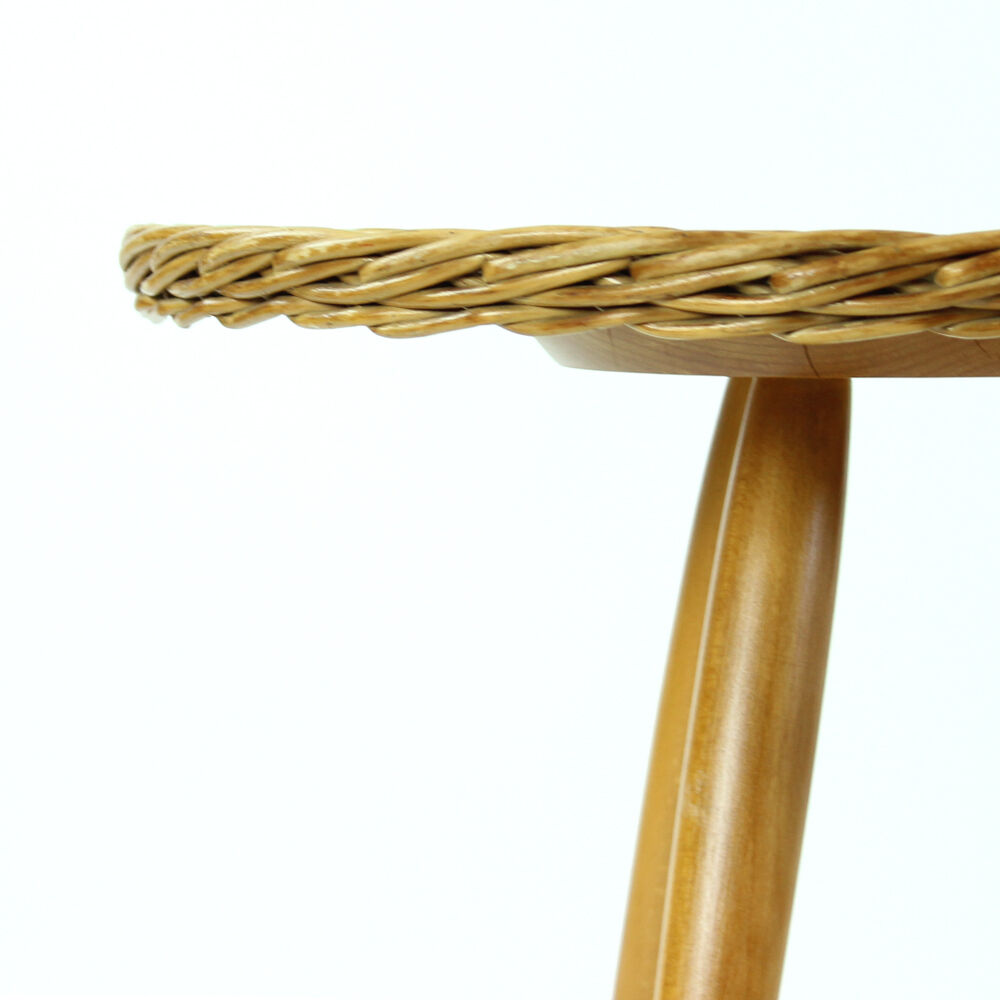 Rattan coffee table by Uluv, Czechoslovakia, circa 1960