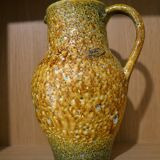 Handmade honey enamel pitcher