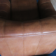De Sede model DS44 patinated buffalo leather lounge chair and ottoman, 1970s