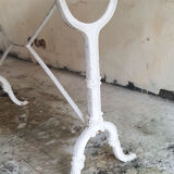 Bistro table cast iron and white marble - garden terrace