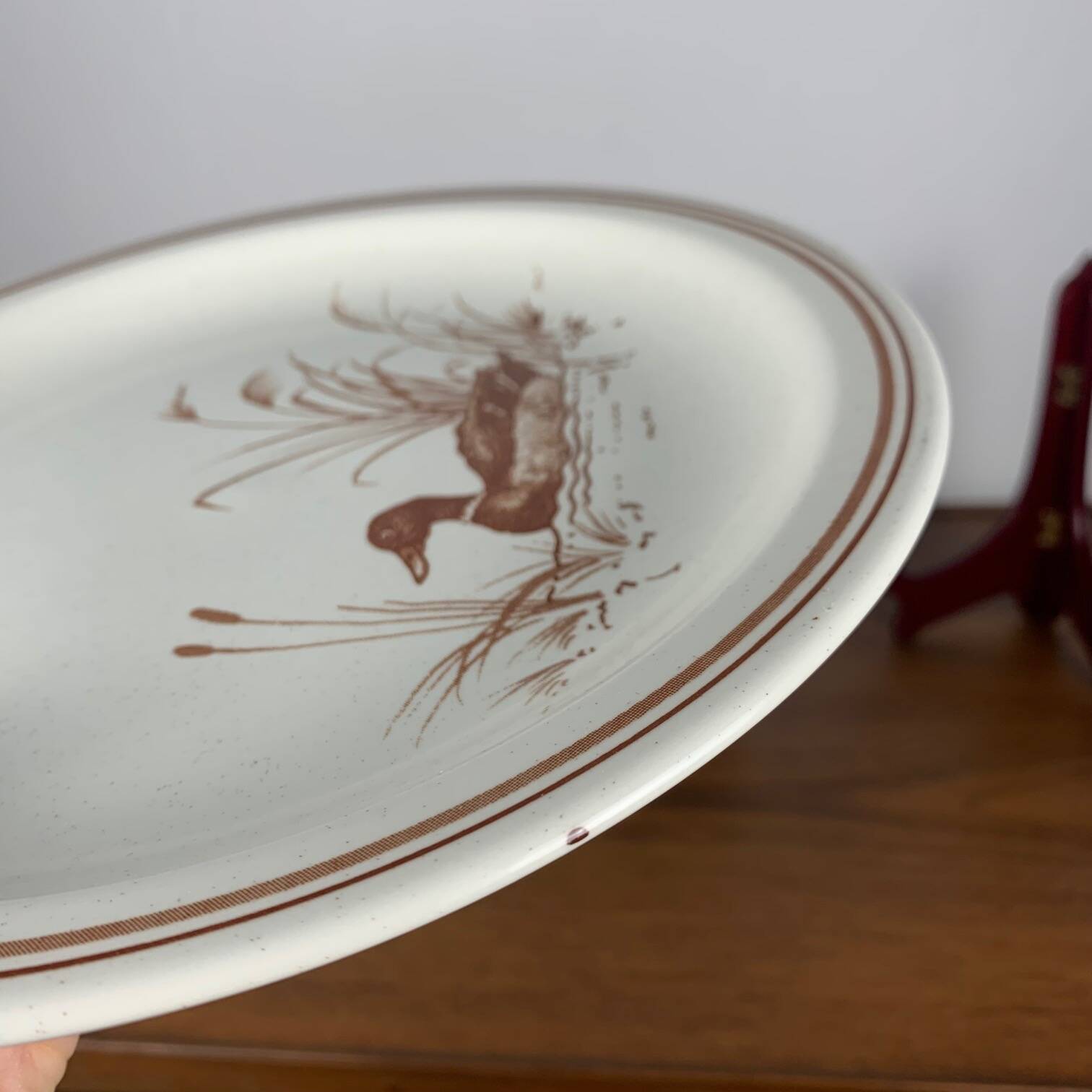 Set of 6 Vintage Churchill England Dinner Plates – Duck Motif