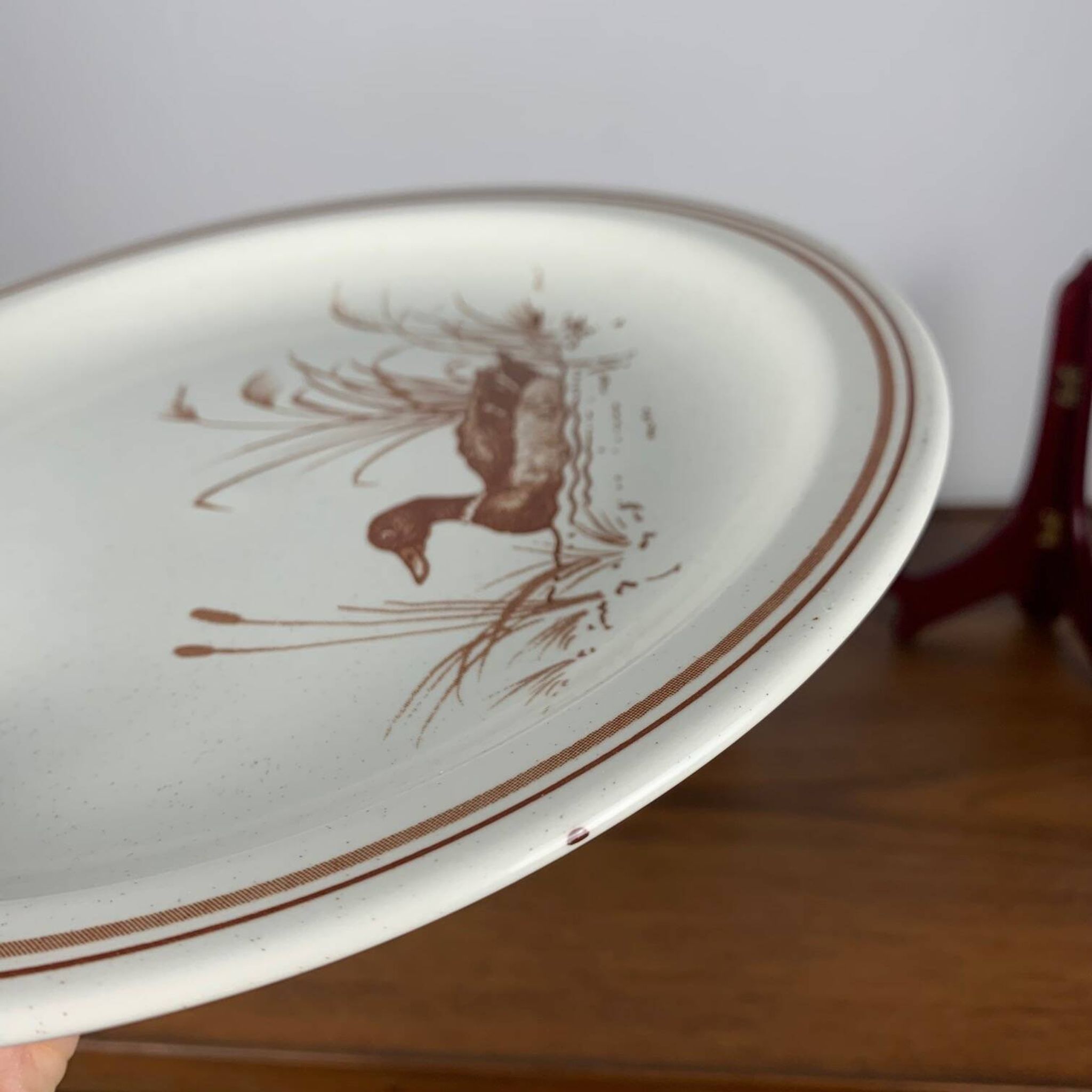 Set of 6 Vintage Churchill England Dinner Plates – Duck Motif