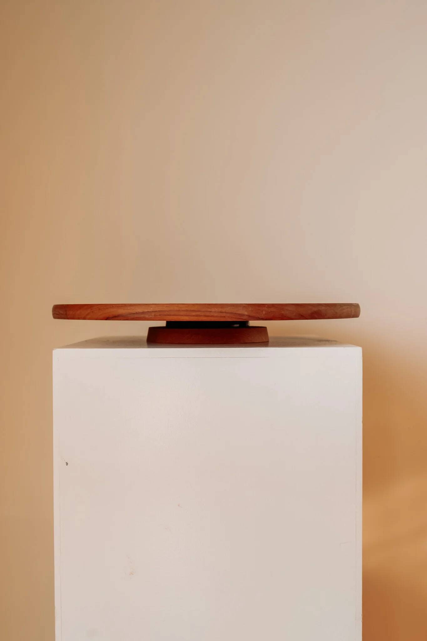 Rotating aperitif platter "Lazy Susan" in teak