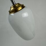 Lampe monte et baisse ancienne en opaline vintage