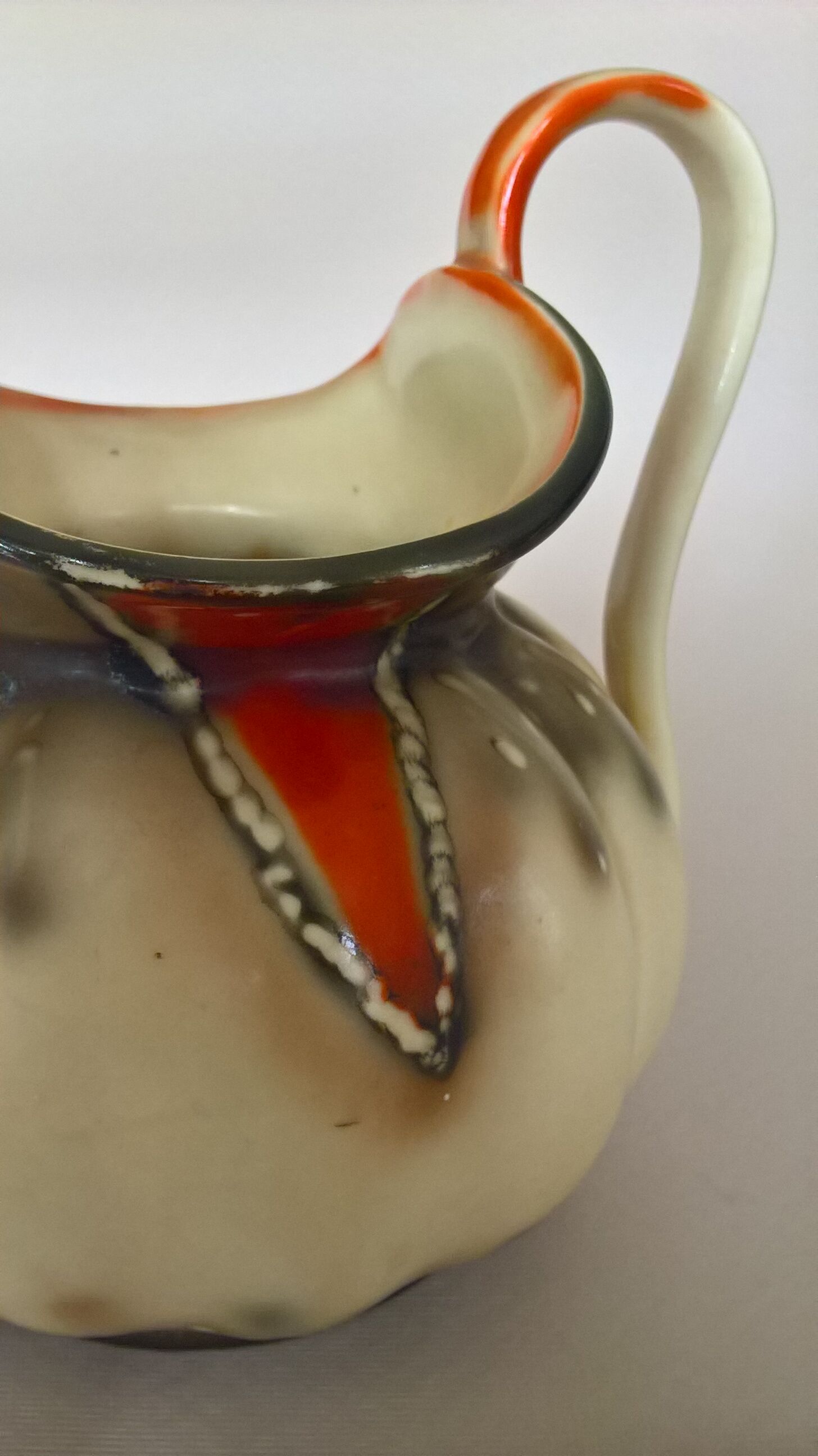 Czechoslovakian earthenware pitcher 3964