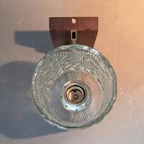 Scandinavian teak and chrome wall light from the 1960s.
