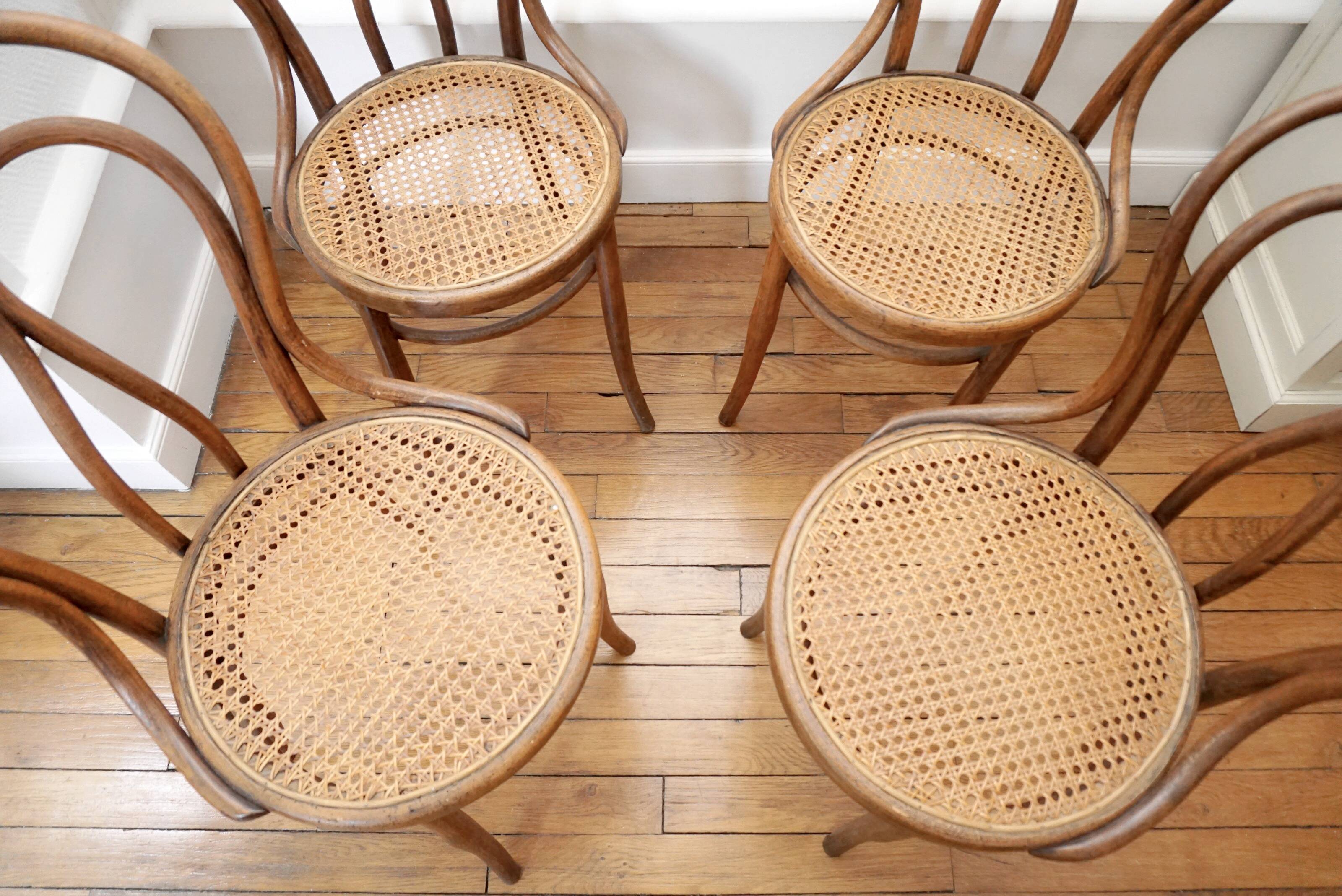 4 chairs bistro by Josef Hofmann type Thonet n°19