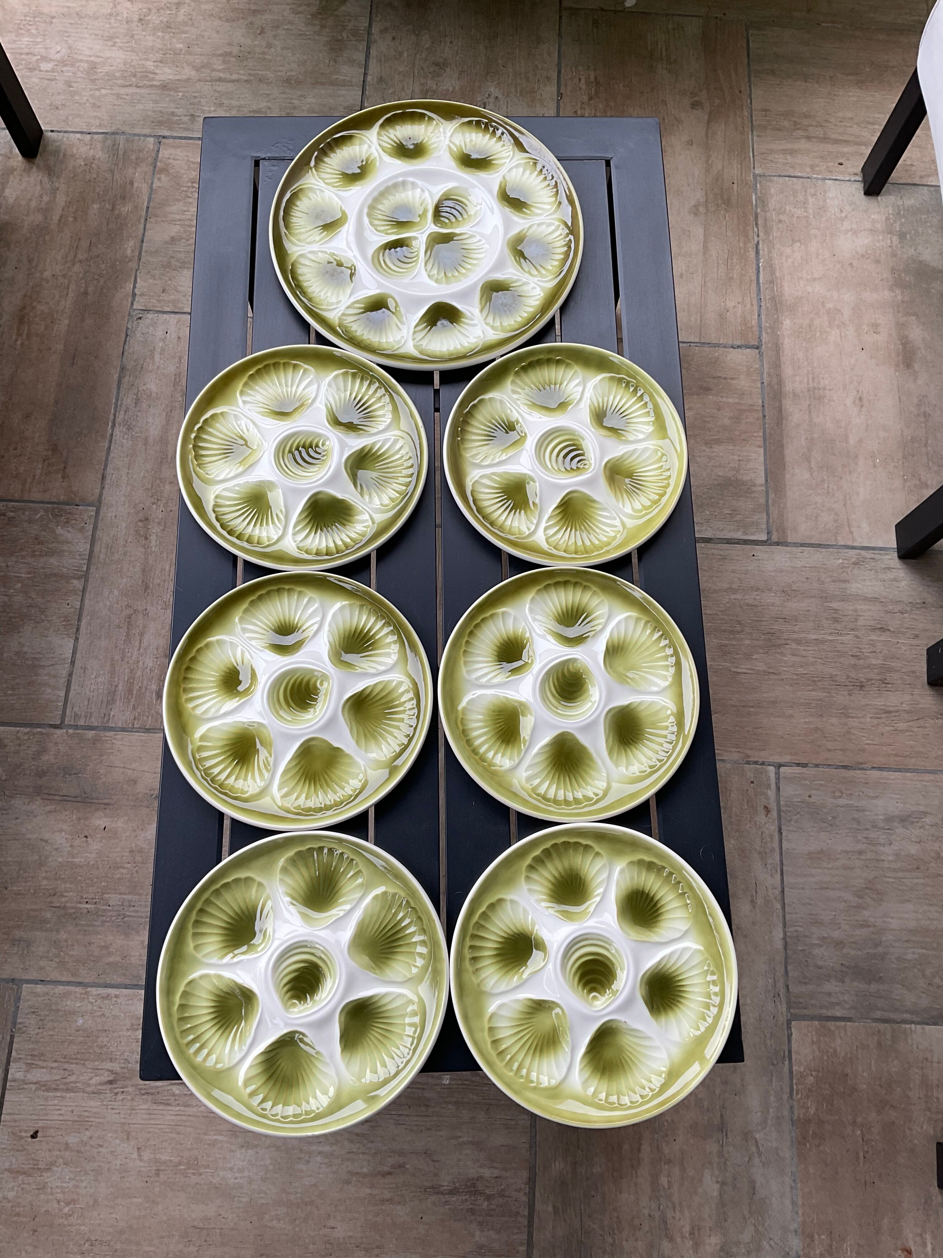 6 plates and dish in Ceramics, Moulin des loups