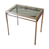 Chrome-brass coffee/side table, 1970