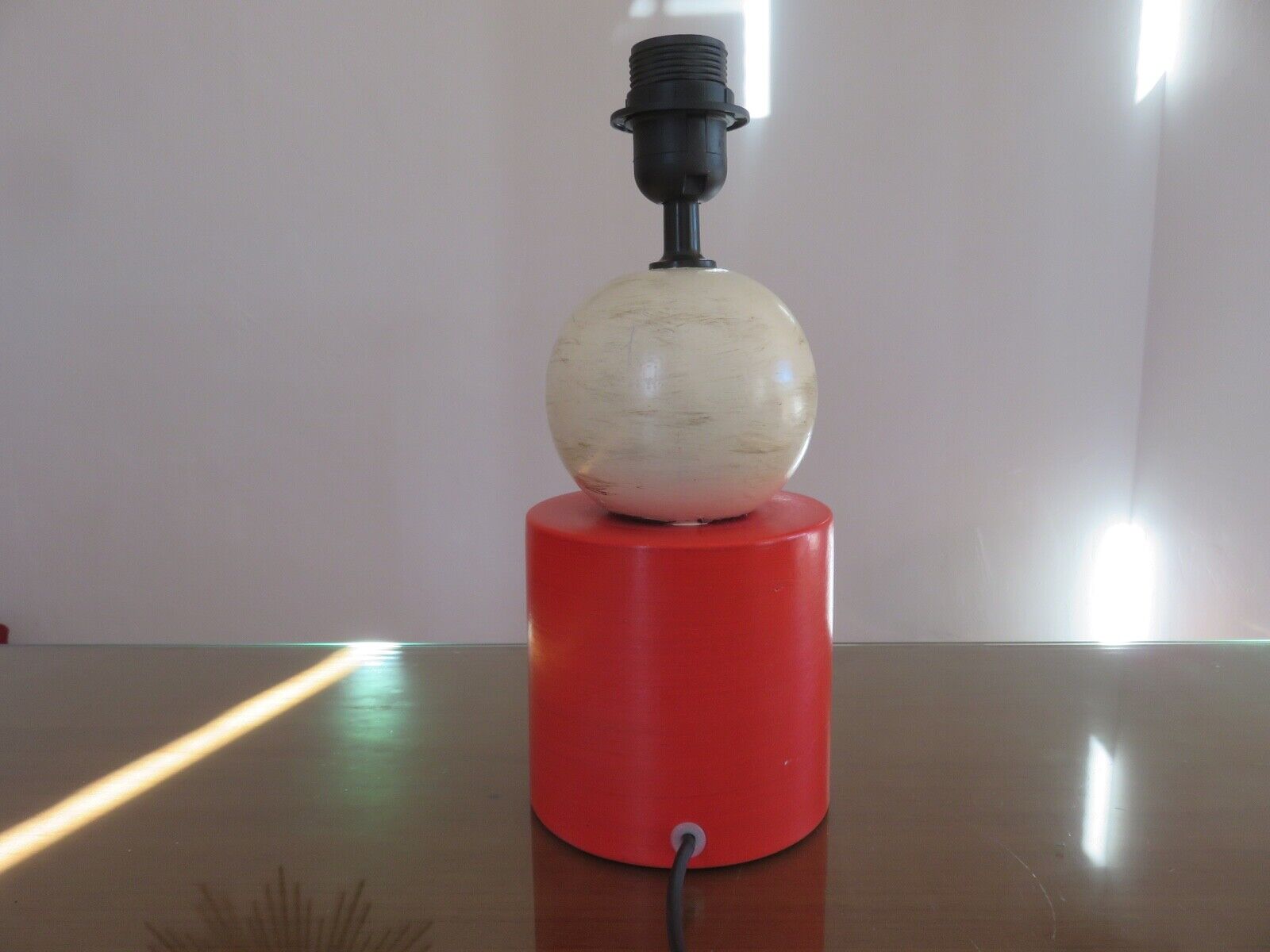 Paire de pieds de lampes en céramique années 80