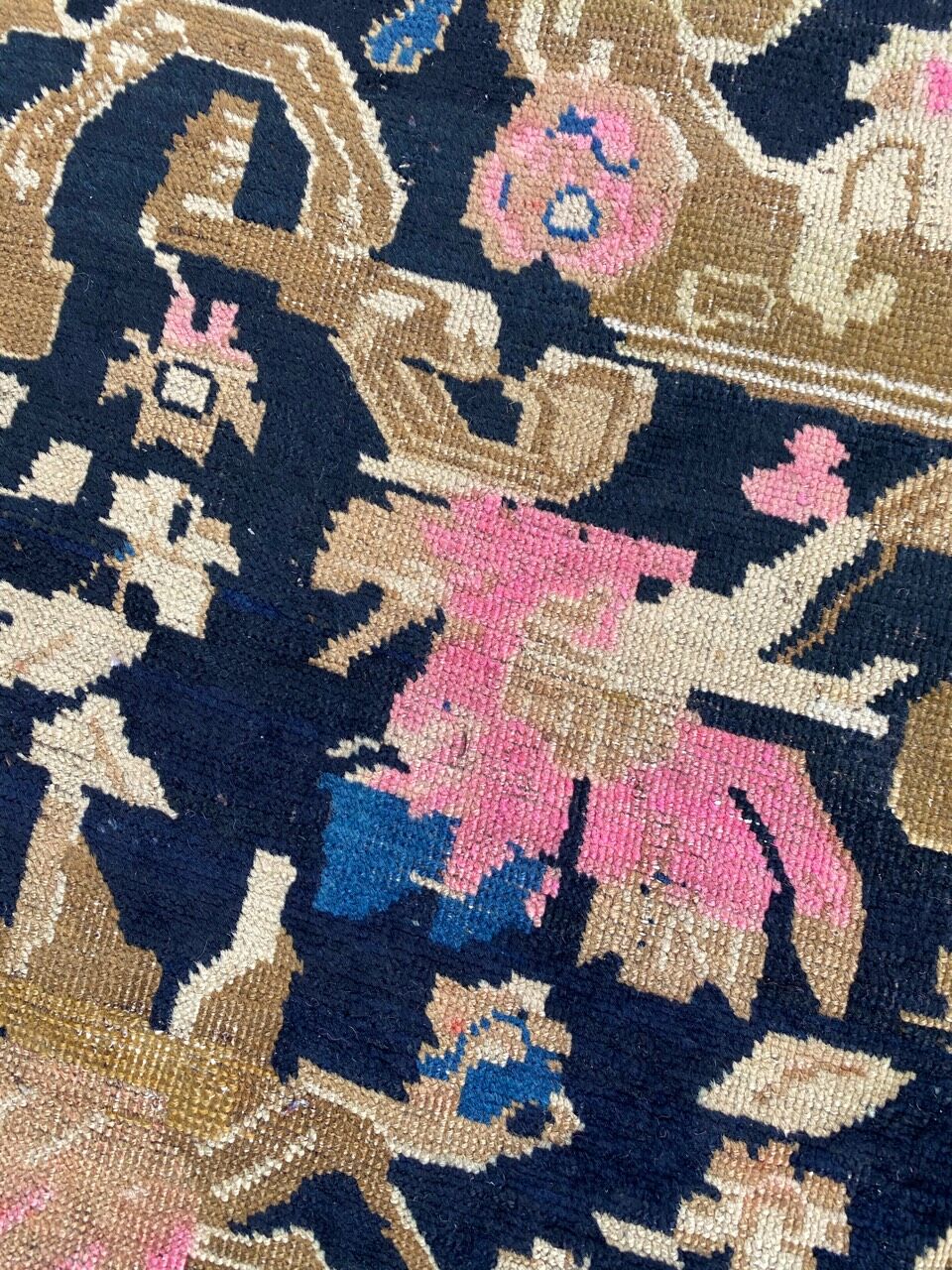 Ancient Caucasian carpet Karabagh 123x190 cm