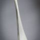 Serving spoon Christofle model America in silver-plated metal, design by Luc Lanel.