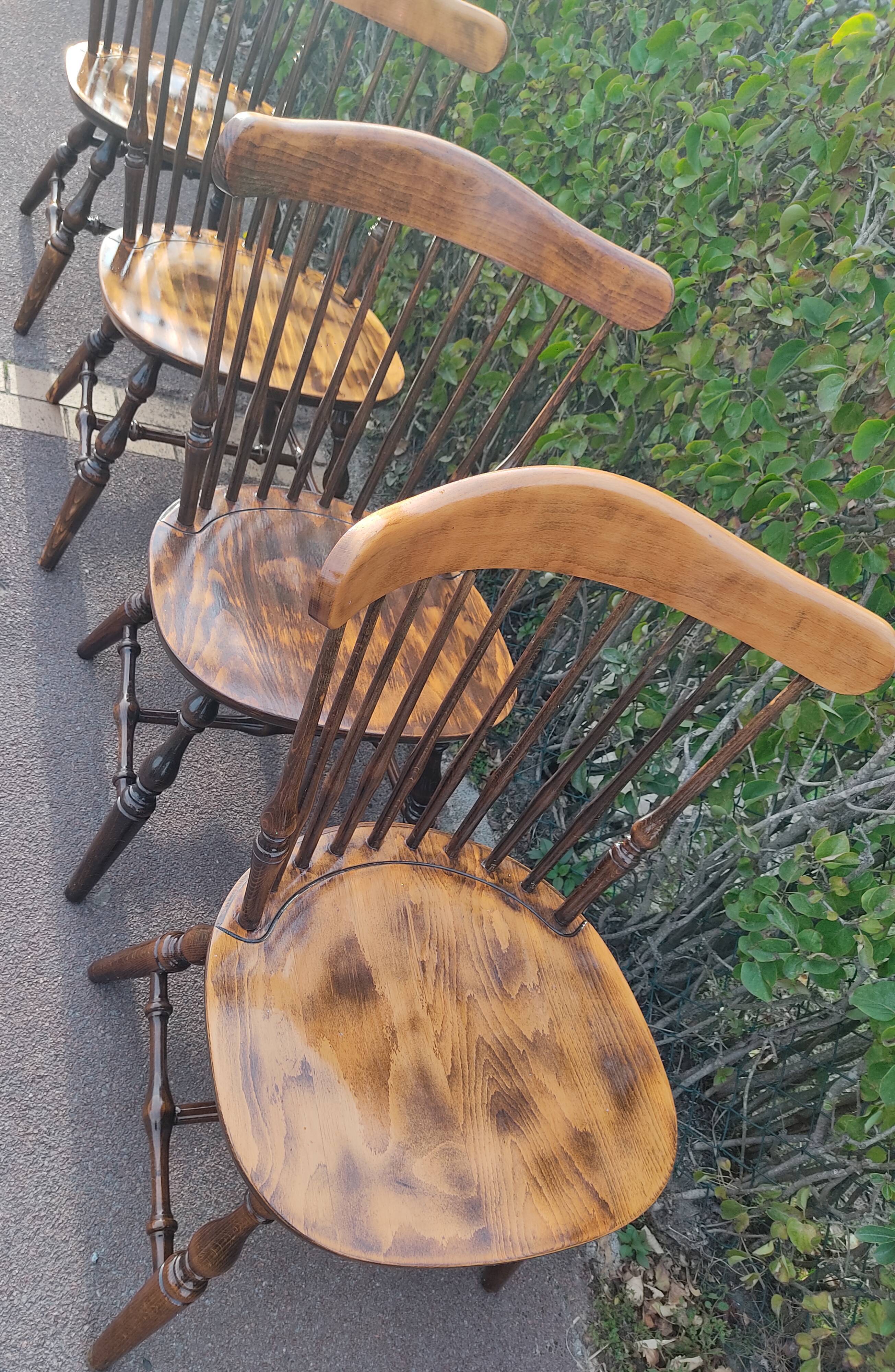 4 vintage bistro chairs