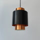 Hanging lamp Tunika copper Jo Hammerborg, Denmark, 1960