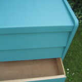 Dresser repainted in blue 60s 70s